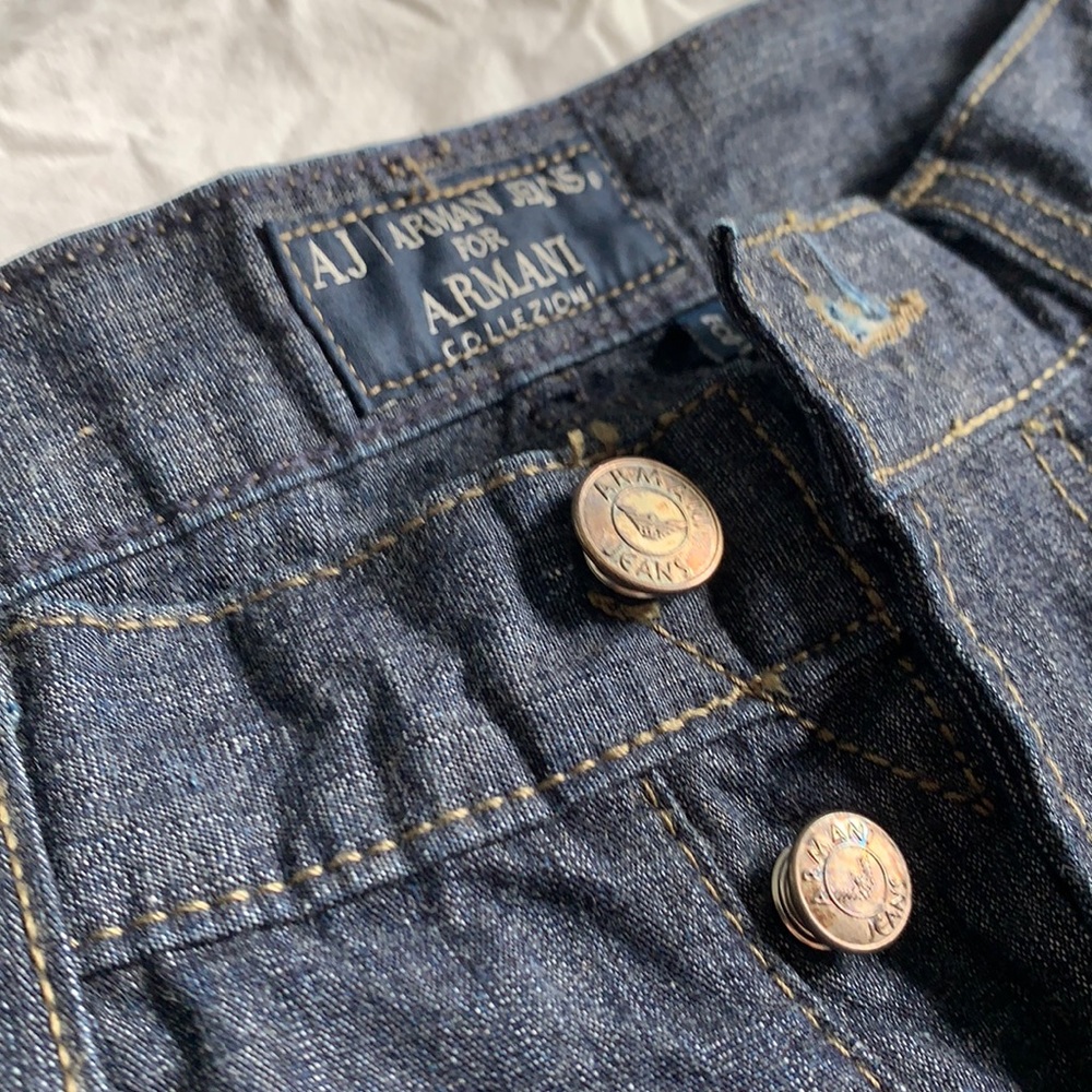 Indigo men’s Armani Collezioni jeans